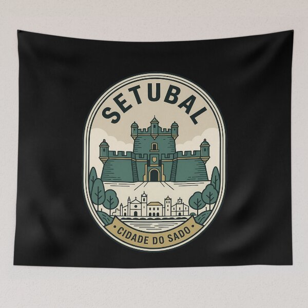 Artikelvorschau, Setubal Cidade do Sado Vintage Reiseemblem entworfen und verkauft von k3rstman1.