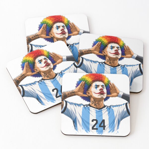 Item preview, Funny Argentina Soccer Clown Fan Digital Illustration designed and sold by Mich Designs.