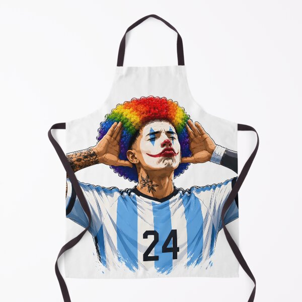 Item preview, Funny Argentina Soccer Clown Fan Digital Illustration designed and sold by Mich Designs.