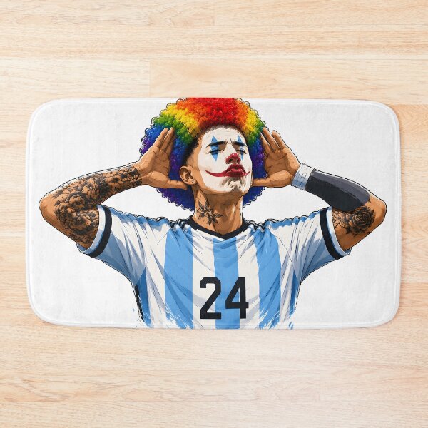 Item preview, Funny Argentina Soccer Clown Fan Digital Illustration designed and sold by Mich Designs.