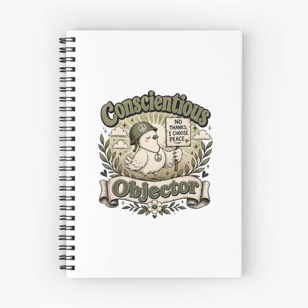 Item preview, Conscientious Objector | No Thanks, I Choose Peace Dove designed and sold by ChickenFund.