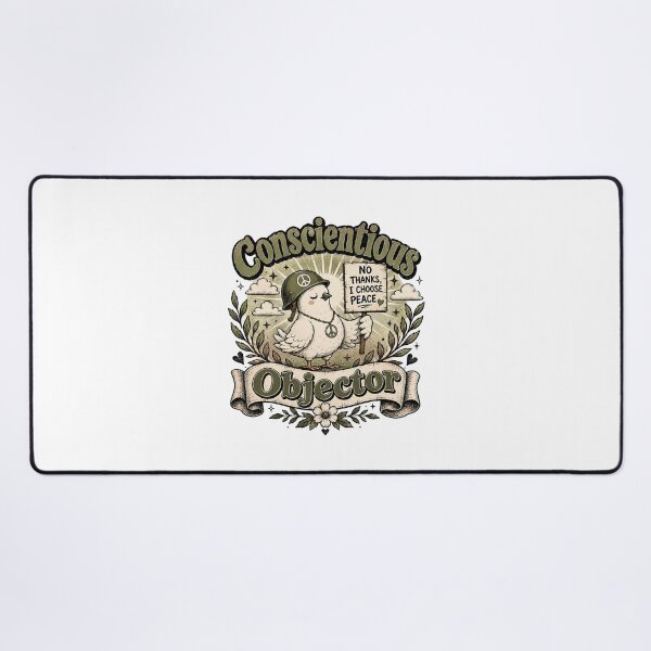 Item preview, Conscientious Objector | No Thanks, I Choose Peace Dove designed and sold by ChickenFund.