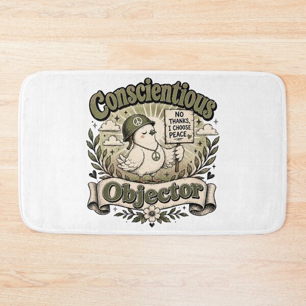 Item preview, Conscientious Objector | No Thanks, I Choose Peace Dove designed and sold by ChickenFund.