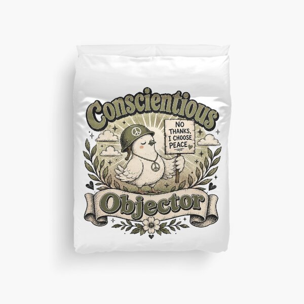 Item preview, Conscientious Objector | No Thanks, I Choose Peace Dove designed and sold by ChickenFund.