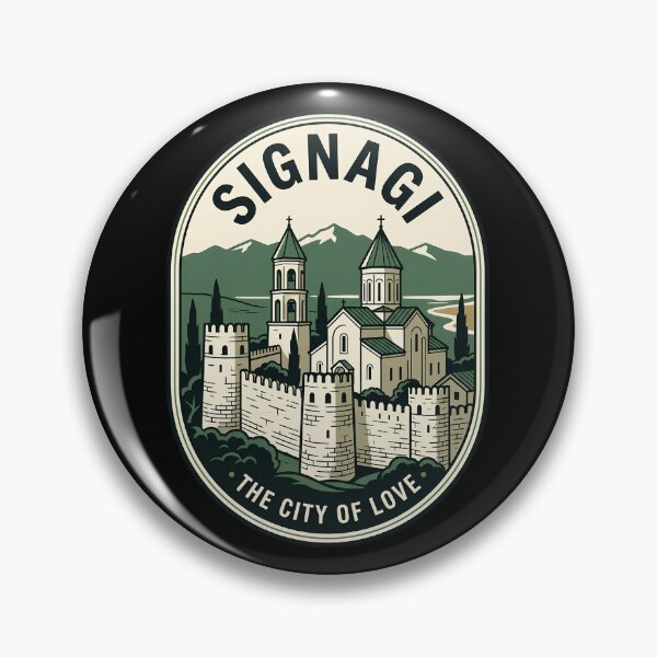 Item preview, Signagi Georgia Vintage Travel Emblem City of Love designed and sold by k3rstman1.