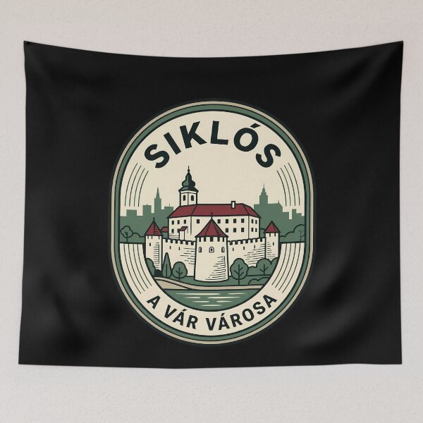Item preview, Siklos Castle Hungary Retro Vintage Travel Emblem designed and sold by k3rstman1.