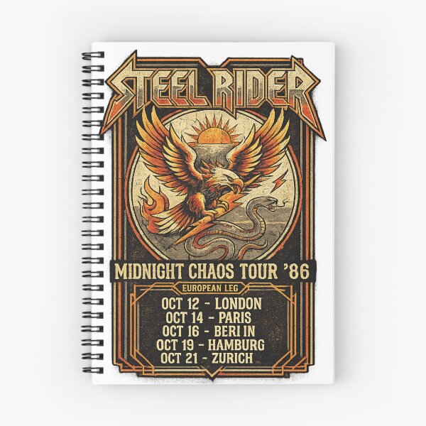 Item preview, STEEL RIDER MIDNIGHT CAOS TOUR 86 designed and sold by playback63.