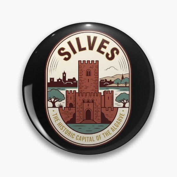 Artikelvorschau, Silves Portugal Vintage Reise Emblem Schloss Algarve entworfen und verkauft von k3rstman1.