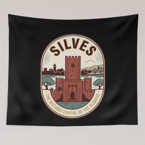 Item preview, Silves Portugal Vintage Travel Emblem Castle Algarve designed and sold by k3rstman1.