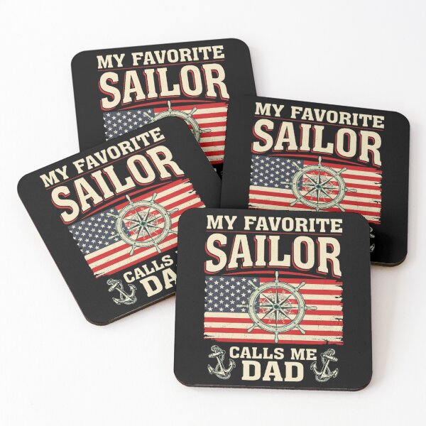 Item preview, My Favorite Sailor Calls Me Dad - Proud Dad of a Sailor designed and sold by Dabbing Turtle Designs.