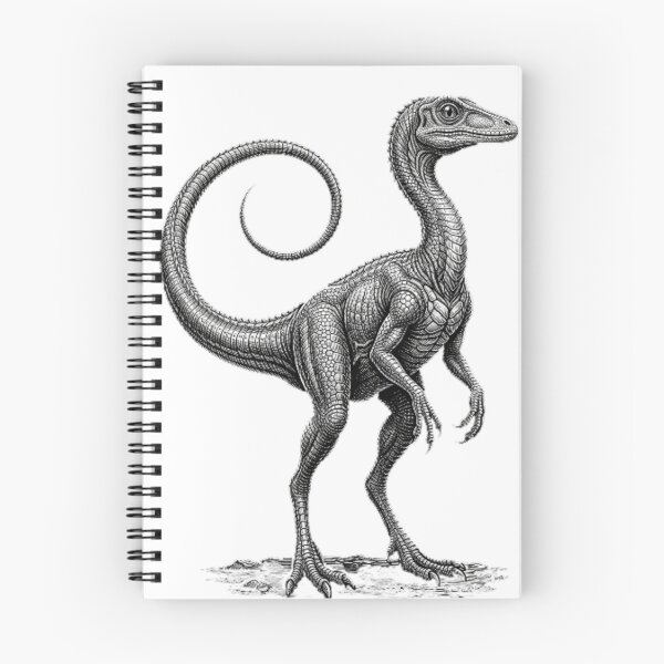 Item preview, Compsognathus - Realistic Minimalistic Black And White designed and sold by Minimalisticaly.