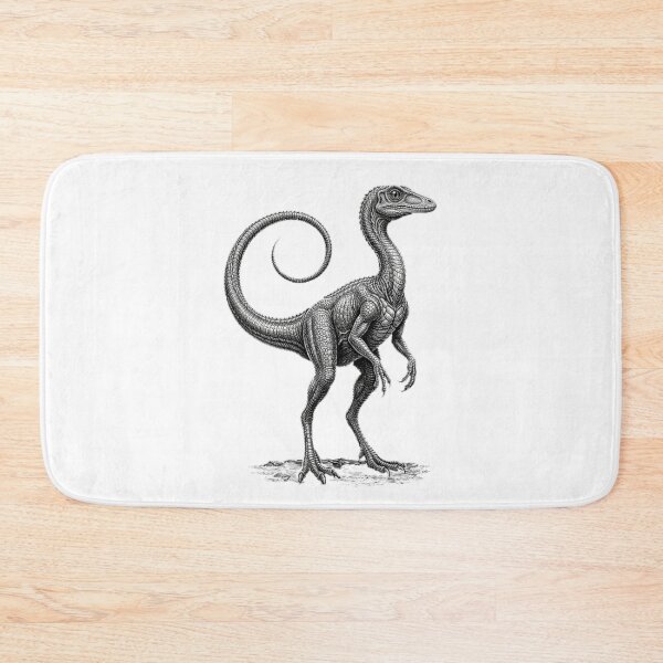 Item preview, Compsognathus - Realistic Minimalistic Black And White designed and sold by Minimalisticaly.