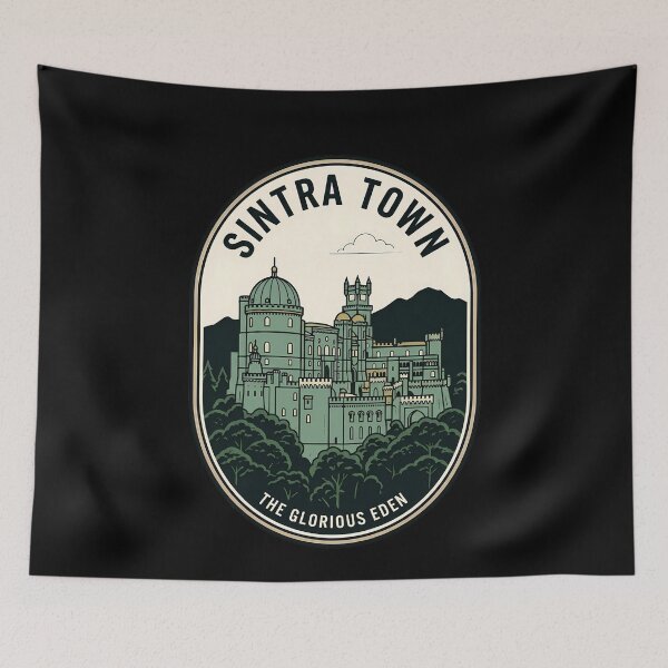 Item preview, Sintra Town Portugal Vintage Travel Emblem designed and sold by k3rstman1.