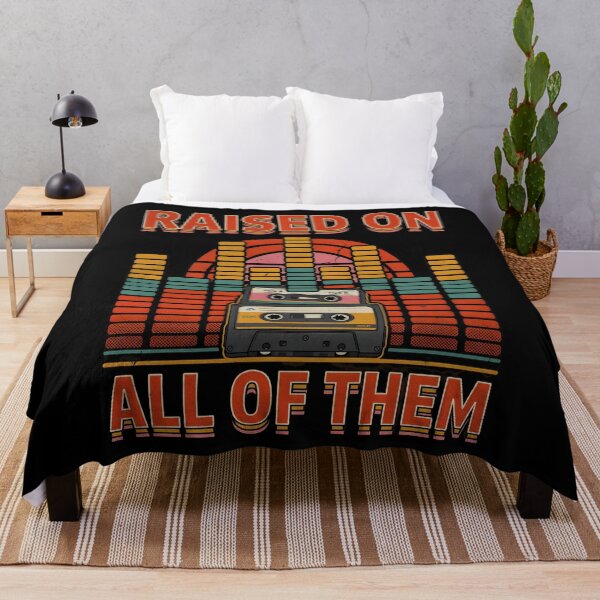 Item preview, Raised On All of Them Vintage Nostalgic Retro Music Lover  designed and sold by Redgiant87x.