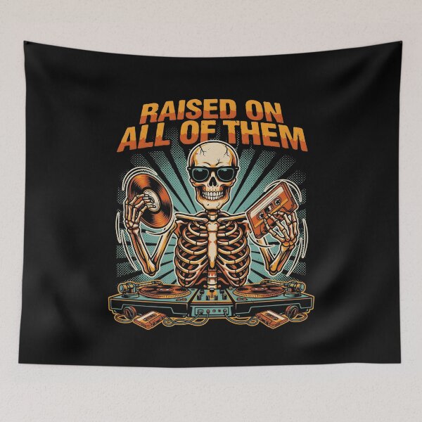 Item preview, Raised On All of Them Vintage Classic Retro Cassette Music  designed and sold by Redgiant87x.