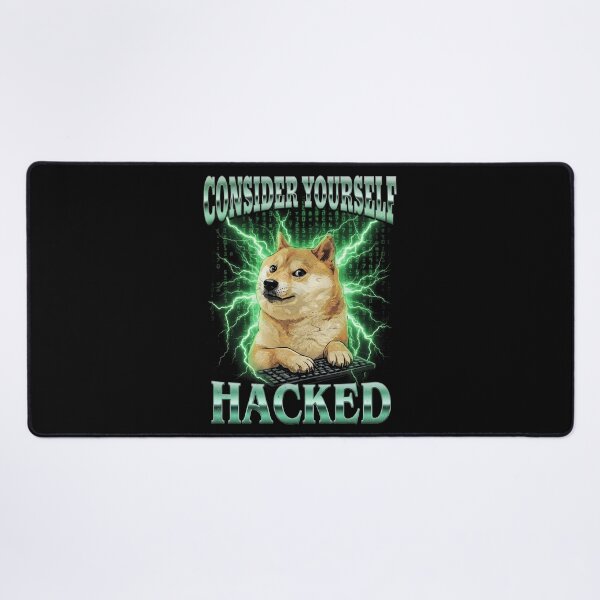Item preview, Shiba Inu Hacker Shirt Funny Dog Meme T-Shirt Consider Yourself Hacked Tee Cyber Security Tech Humor Top Gift for Programmer [Black Shirt Only] designed and sold by Off-Road-Zone.