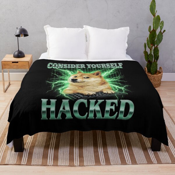 Item preview, Shiba Inu Hacker Shirt Funny Dog Meme T-Shirt Consider Yourself Hacked Tee Cyber Security Tech Humor Top Gift for Programmer [Black Shirt Only] designed and sold by Off-Road-Zone.