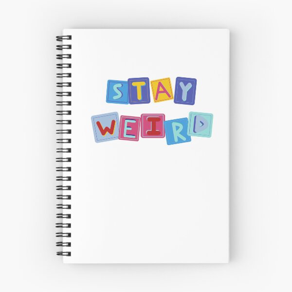 Item preview, Stay Weird colorful block letters designed and sold by AlliDevolve.