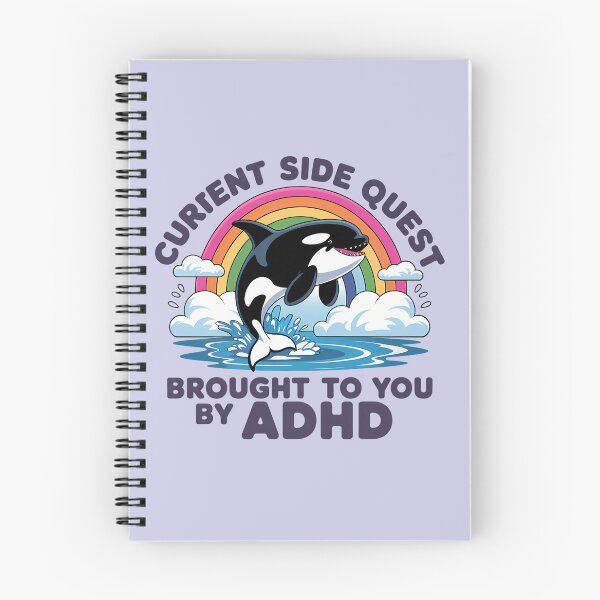 Item preview, ADHD Orca Rainbow Funny Quote designed and sold by butterflies-new.