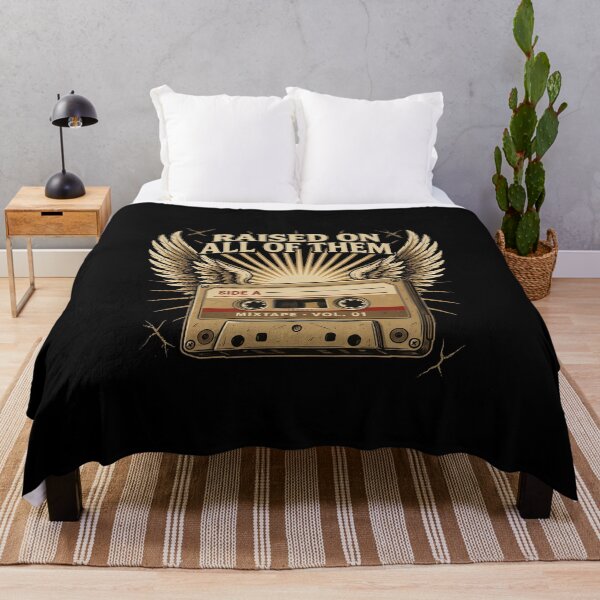 Item preview, Raised On All of Them Vintage Music Lover Retro Cassette  designed and sold by Redgiant87x.