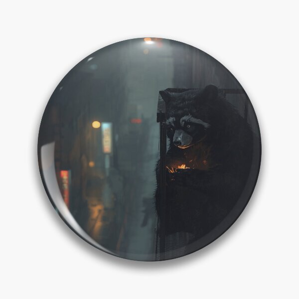 Item preview, Tanuki Fire Escape Solitude — Japanese Night Art designed and sold by Tokyo Neo Noir Collective .