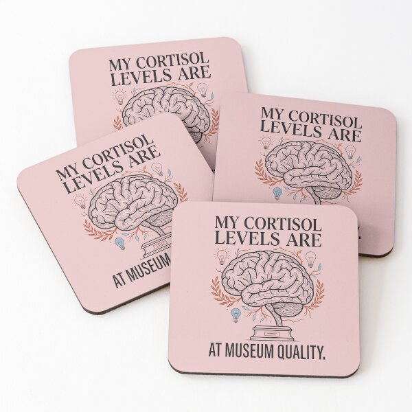 Item preview, My Cortisol Levels Are at Museum Quality Shirt | Funny Psychology T-Shirt | Brain Anatomy Graphic Tee | Therapist Gift | Neuroscience Humor Apparel designed and sold by EIPTOW.