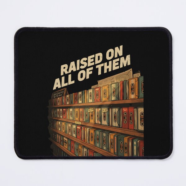Item preview, Raised On All of Them Vintage Cassette Nostalgia for Music Lovers designed and sold by Redgiant87x.