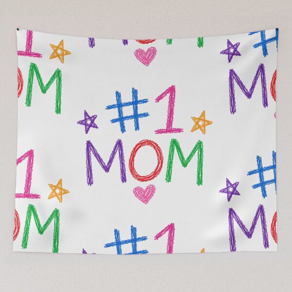 Item preview, #1 Mom – Colored with Love designed and sold by Stubblejumper Artworks.
