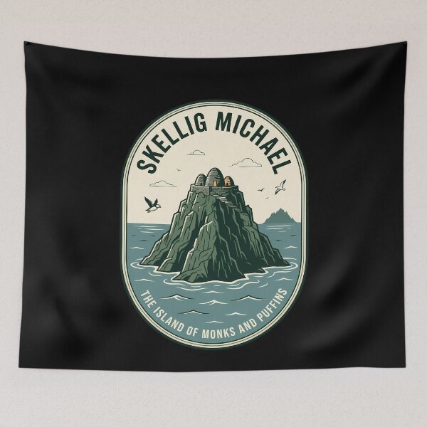 Item preview, Skellig Michael Ireland Vintage Travel Emblem designed and sold by k3rstman1.
