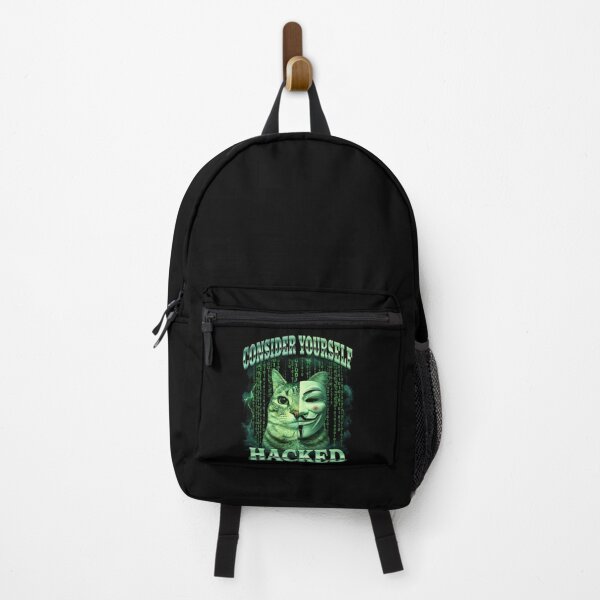 Item preview, Hacker Cat Shirt Funny Cat Meme T-Shirt Consider Yourself Hacked Tee Cyber Security Tech Humor Top Gift for Hacker Coder [Black Shirt Only] designed and sold by Off-Road-Zone.