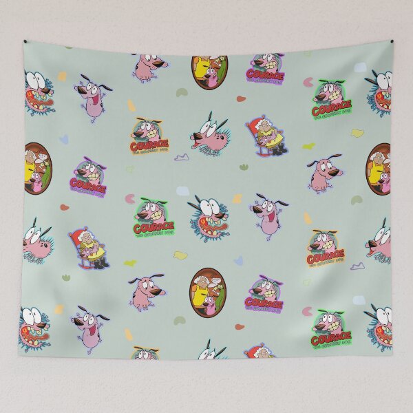 Item preview, Courage The Cowardly Dog Pattern designed and sold by RUCIOMORO_TSHIRTS_.