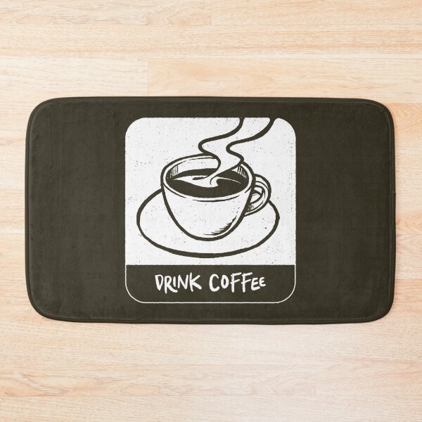 Item preview, Drink Your Coffee White designed and sold by Tobe Fonseca®.