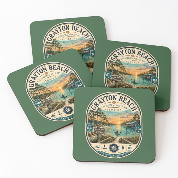 Item preview, Grayton Beach Badge | The Original Soul of 30A | Retro Florida Coastal Emblem designed and sold by piketo.