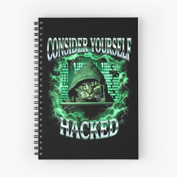 Item preview, Hacker Cat Shirt, Funny Cat Meme Tee, Programmer Shirt, Cyber Security T-Shirt, Tech Humor Top, Coding Gift, Consider Yourself Hacked [Black Shirt Only] designed and sold by Off-Road-Zone.