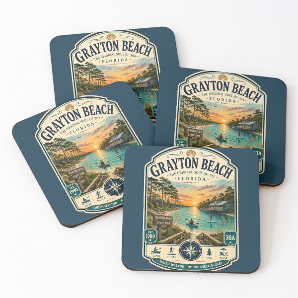 Item preview, Grayton Beach Badge | The Original Soul of 30A | Retro Florida Coastal Emblem designed and sold by piketo.