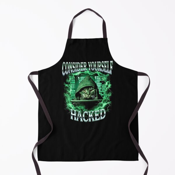 Item preview, Hacker Cat Shirt, Funny Cat Meme Tee, Programmer Shirt, Cyber Security T-Shirt, Tech Humor Top, Coding Gift, Consider Yourself Hacked [Black Shirt Only] designed and sold by Off-Road-Zone.
