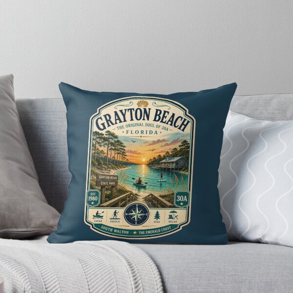 Item preview, Grayton Beach Badge | The Original Soul of 30A | Retro Florida Coastal Emblem designed and sold by piketo.