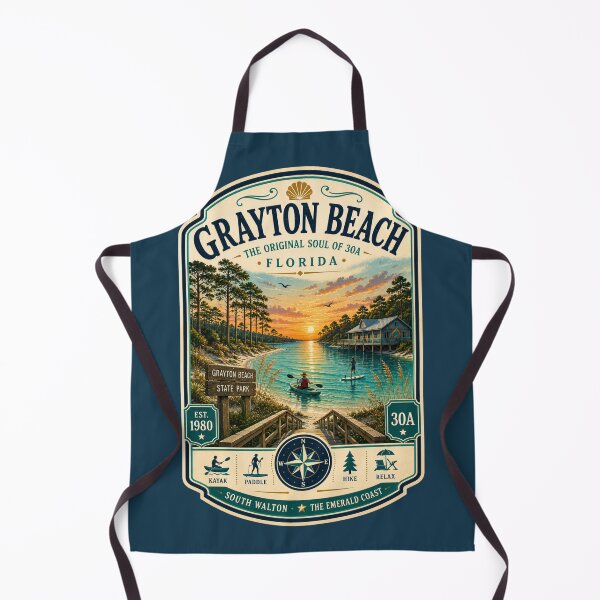 Item preview, Grayton Beach Badge | The Original Soul of 30A | Retro Florida Coastal Emblem designed and sold by piketo.