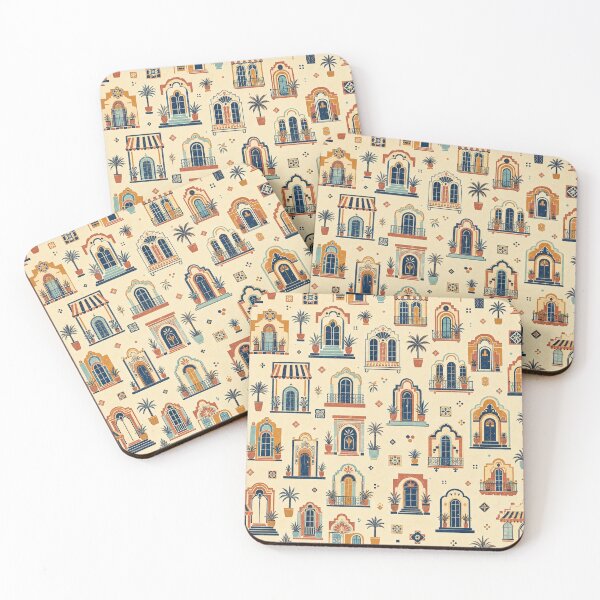 Item preview, Art Deco Facades Seamless Pattern designed and sold by VerdantStudio.