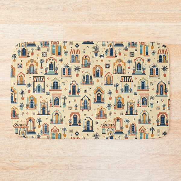 Item preview, Art Deco Facades Seamless Pattern designed and sold by VerdantStudio.