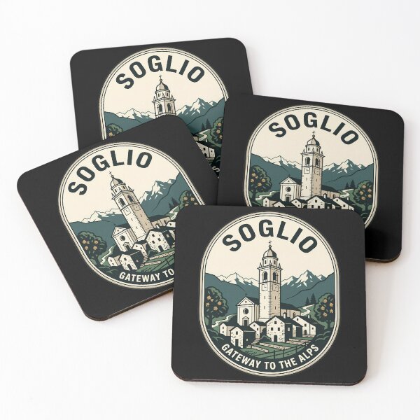 Item preview, Soglio Switzerland Alpine Village Vintage Travel Emblem designed and sold by k3rstman1.