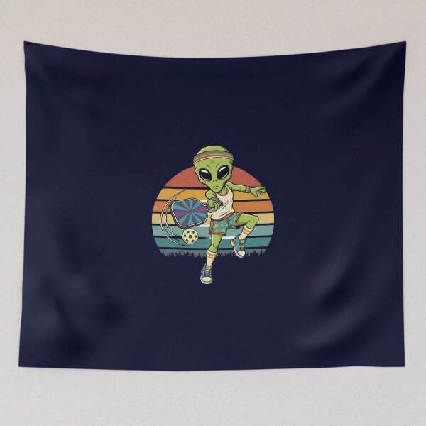 Item preview, Funny Alien Pickleball Player designed and sold by andromeda-redd.