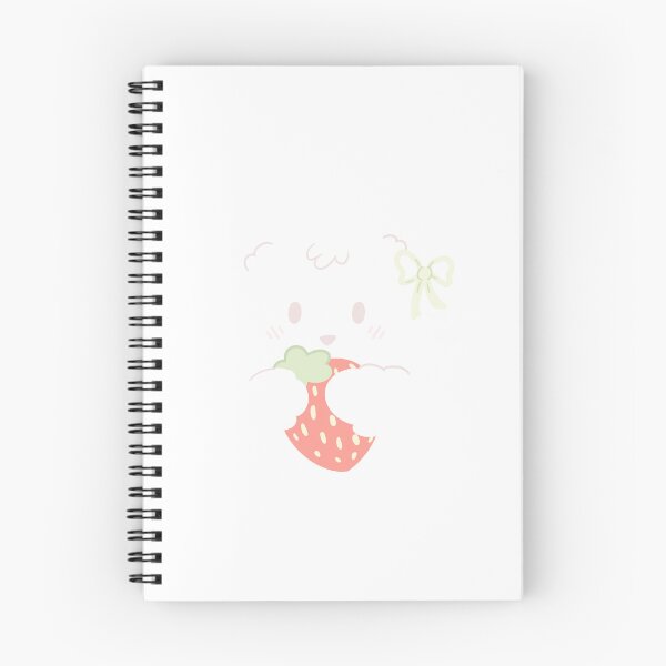 Item preview, strawberries and cream cat (white w/pink strawberry) designed and sold by neriahnoticed.