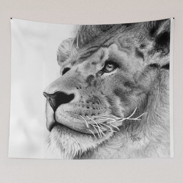 Item preview, Lion drawing designed and sold by Fernanda Silva Mendoza.
