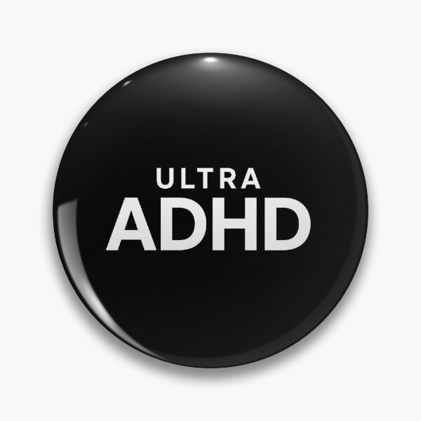 Item preview, ULTRA ADHD - Extra Bold HD Parody Logo Funny ADHD designed and sold by ICANTWithoutCOFFEE.
