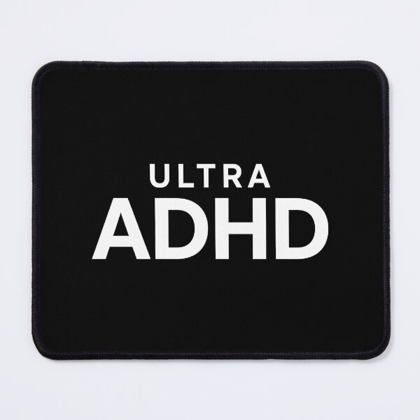 Item preview, ULTRA ADHD - Extra Bold HD Parody Logo Funny ADHD designed and sold by ICANTWithoutCOFFEE.