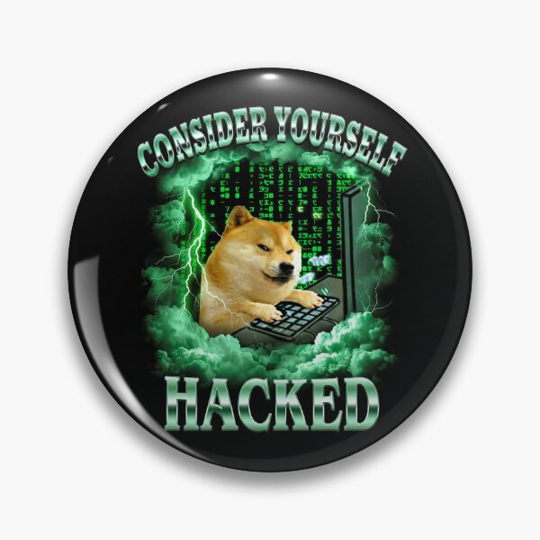 Item preview, Shiba Inu Hacker Shirt Funny Dog Meme T-Shirt Consider Yourself Hacked Tee Cyber Security Tech Humor Top Gift for hacker [Black Shirt Only] designed and sold by Off-Road-Zone.