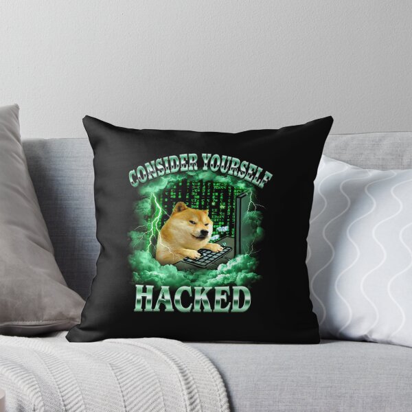 Item preview, Shiba Inu Hacker Shirt Funny Dog Meme T-Shirt Consider Yourself Hacked Tee Cyber Security Tech Humor Top Gift for hacker [Black Shirt Only] designed and sold by Off-Road-Zone.