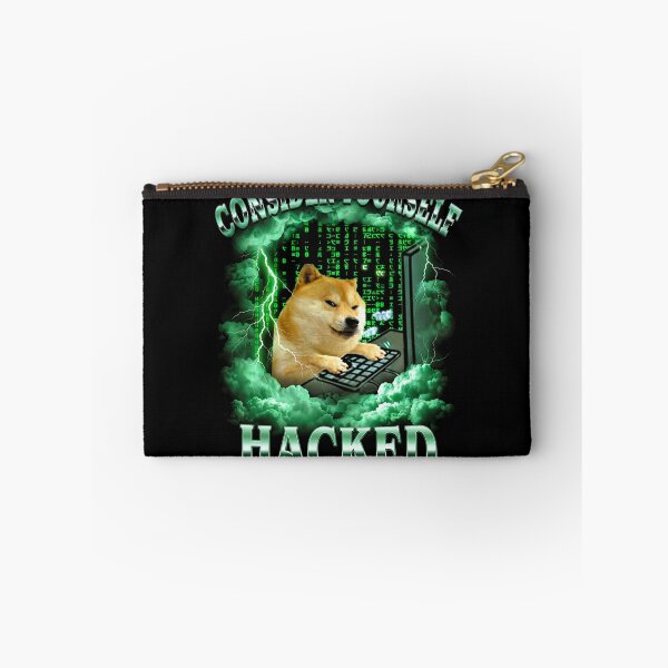 Item preview, Shiba Inu Hacker Shirt Funny Dog Meme T-Shirt Consider Yourself Hacked Tee Cyber Security Tech Humor Top Gift for hacker [Black Shirt Only] designed and sold by Off-Road-Zone.