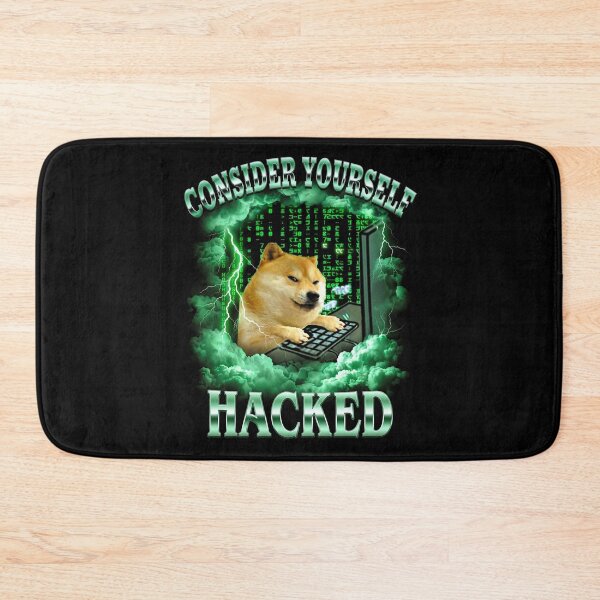 Item preview, Shiba Inu Hacker Shirt Funny Dog Meme T-Shirt Consider Yourself Hacked Tee Cyber Security Tech Humor Top Gift for hacker [Black Shirt Only] designed and sold by Off-Road-Zone.